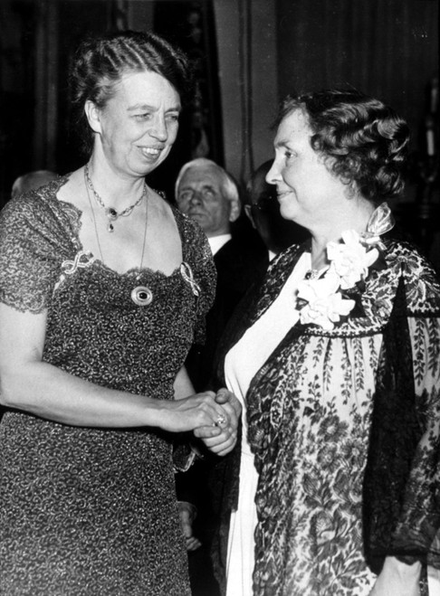 Eleanor Roosevelt With Helen Keller In 1936.. Courtesy Csu Archives  Everett Collection History - Item # VAREVCHBDELROCS005 Eleanor Roosevelt With Helen Keller In 1936.. Courtesy Csu Archives  Everett Collection History - Item # VAREVCHBDELROCS005