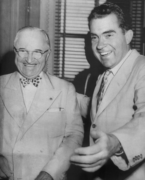 Us Presidents. Us President Harry Truman With Senator Richard Nixon History - Item # VAREVCPBDRINIEC093
