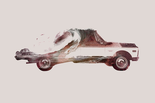 Drive Me Back Home No. 3 Poster Print by Robert Farkas