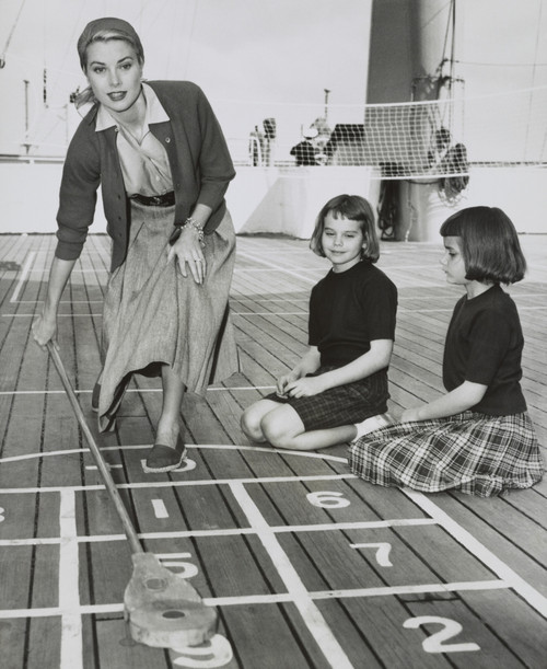 Grace Kelly By Playing Shuffleboard On The Deck Of The Uss Constitution History - Item # VAREVCHISL039EC469