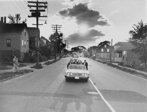 Senator John F. Kennedy Campaigning On The Empty Streets Of Portland History - Item # VAREVCHISL013EC145