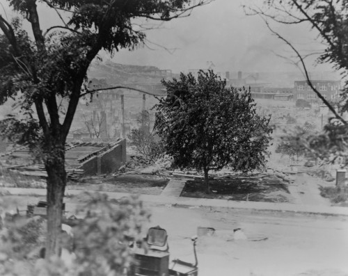 Rubble Of Houses In African American Neighborhood Of Greenwood In Tulsa History - Item # VAREVCHISL040EC899