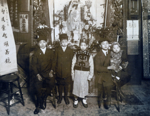 Five Boys At New Year'S Celebration History - Item # VAREVCHCDLCGCEC540