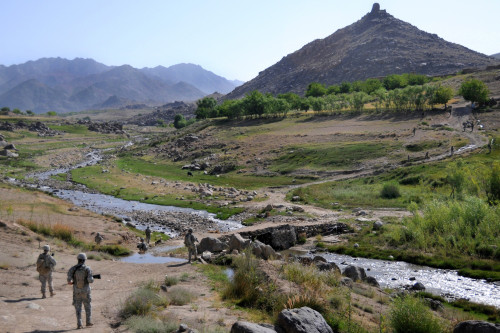 U. S. Army Soldiers Patrol Near Their Forward Operating Base In Zabul Province Afghanistan June 18 2010. History - Item # VAREVCHISL024EC155