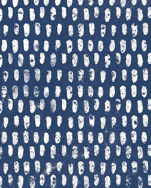 Mark Making Tile Pattern V Dark Blue Crop Poster Print by Moira Hershey - Item # VARPDX33780