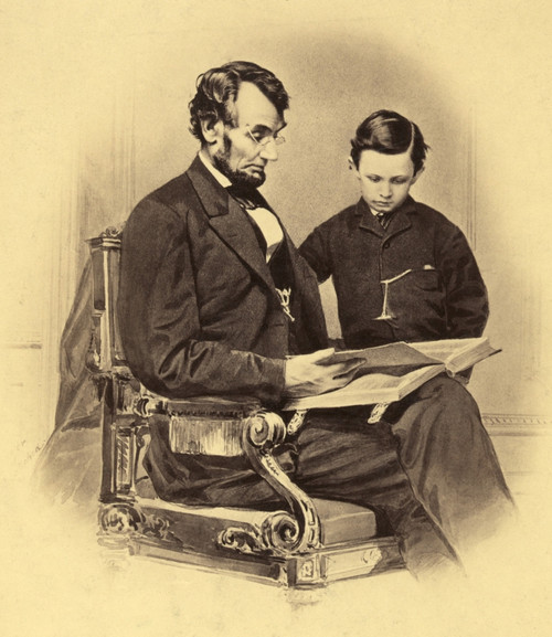 Abraham Lincoln Reading The Bible To His Son Tad History - Item # VAREVCHISL009EC177