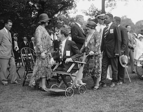 President Herbert Hoover And The First Lady At A White House Reception For Veterans History - Item # VAREVCHISL041EC070