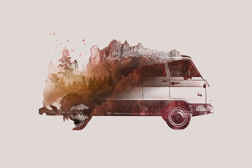 Drive Me Back Home No. 1 Poster Print by Robert Farkas