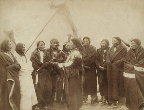 Lakota Chiefs Who Counciled With Gen. Miles For Peace After The 1890 Wounded Knee Massacre. 1. Standing Bull History - Item # VAREVCHISL046EC385