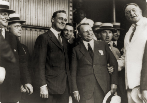 Franklin D. Roosevelt And Governor James Cox Photographed On The Cox'S Arrival In Washington During The 1920 Presidential Campaign. History - Item # VAREVCHISL007EC776