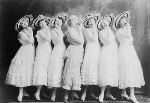 Seven Canary Cottage Young Women Of The Burlesque Theater. 1916. History - Item # VAREVCHISL007EC461