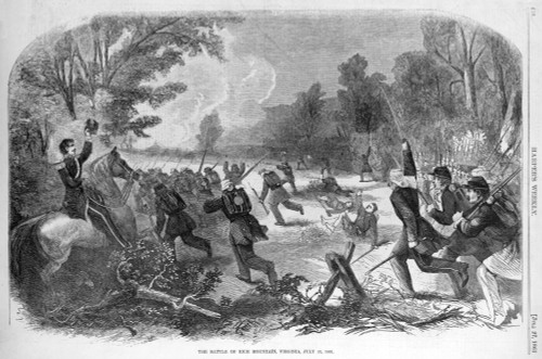 The Civil War. The Battle Of Rich Mountain History - Item # VAREVCHCDLCGCEC194