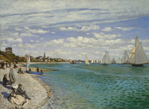 Regatta At Sainte-Adresse Fine Art - Item # VAREVCHISL044EC594