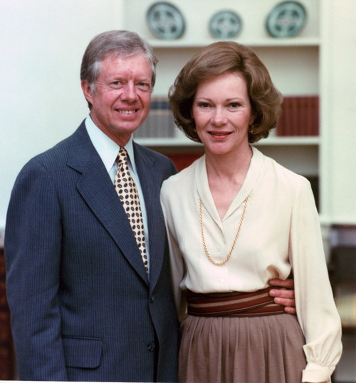 President Jimmy Carter And Rosalynn Carter In The White House. Rosalynn Was A Politically Active First Lady History - Item # VAREVCHISL008EC222 President Jimmy Carter And Rosalynn Carter In The White House. Rosalynn Was A Politically Active First Lady History - Item # VAREVCHISL008EC222