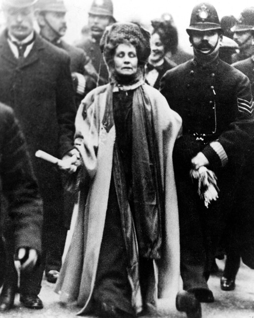 Emmeline Pankhurst Carrying The Third Women'S Parliament To The Prime Minister On February 13 History - Item # VAREVCHBDEMPACS001