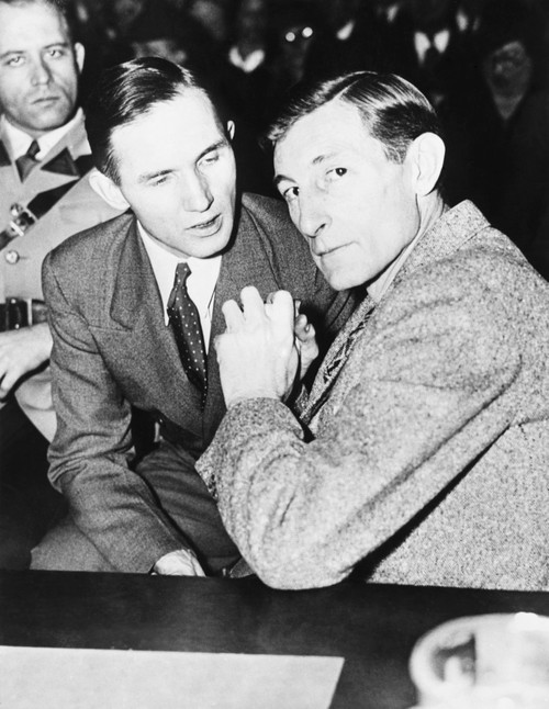 Bruno Hauptmann With His Defense Counsel Egbert Rosecrans History - Item # VAREVCCSUB001CS443