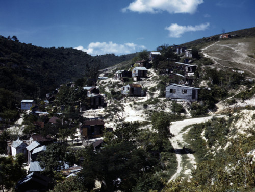 Puerto Rico. A Town In Puerto Rico. Photograph By Jack Delano History - Item # VAREVCHCDLCGBEC978