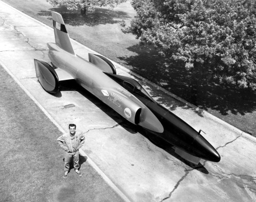 Craig Breddlove-With His Jetcar Spirit Of America - Cpl ArchivesEverett Collection History - Item # VAREVCHBDCRBRCL001