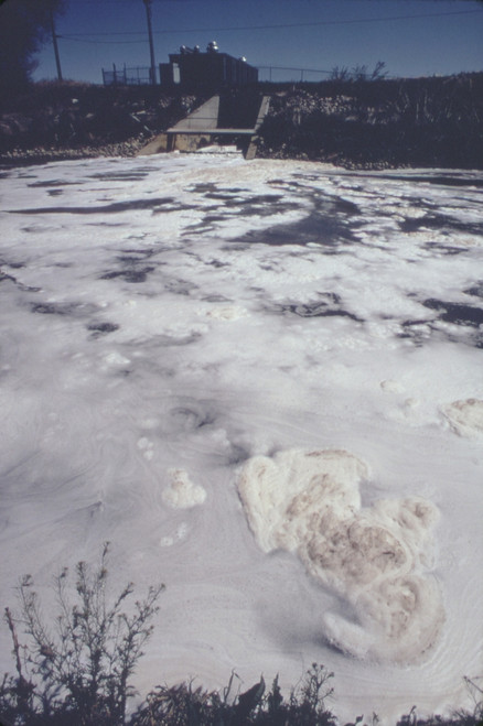 Discharge From A Water Treatment Plant Into The South Platte River. Ca 1973-75. History - Item # VAREVCHISL031EC272