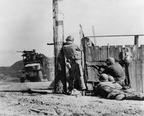 U.S. Combat Engineers Return North Korean Sniper Fire After The Battle Of Yongdong History - Item # VAREVCHISL038EC333