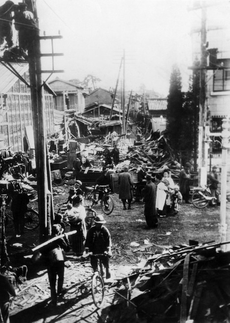 Earthquake Destruction On A Street In Mishawa History - Item # VAREVCCSUA000CS977