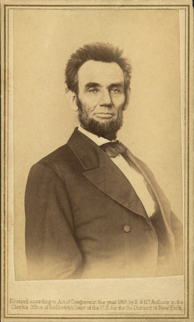 Abraham Lincoln Portrait Taken In 1865 History - Item # VAREVCHISL010EC028