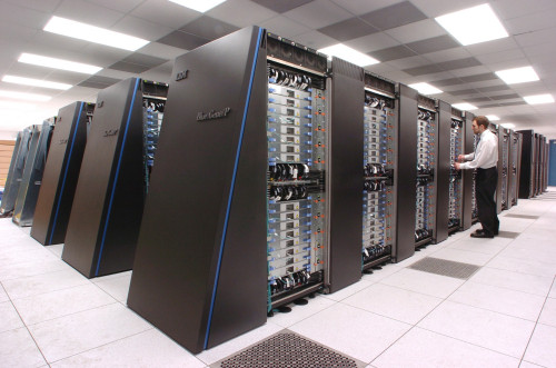 Computer Scientist At Argonne National Laboratory Inspects The New Ibm Blue GeneP Supercomputer History - Item # VAREVCHISL020EC070 Computer Scientist At Argonne National Laboratory Inspects The New Ibm Blue GeneP Supercomputer History - Item # VAREVCHISL020EC070