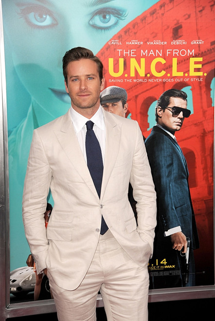 Armie Hammer At Arrivals For The Man From U.N.C.L.E. Premiere, Ziegfeld Theatre, New York, Ny August 10, 2015. Photo By Kristin CallahanEverett Collection Celebrity - Item # VAREVC1510G02KH017