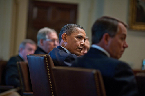 President Obama Meets With Bipartisan House And Senate Leadership History - Item # VAREVCHISL040EC238