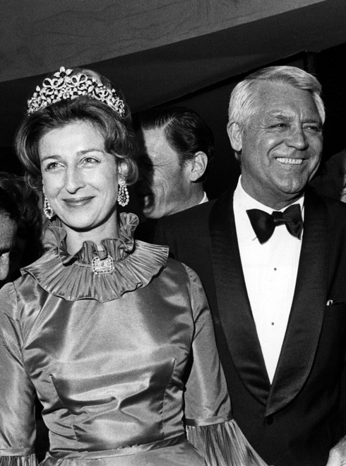 Princess Alexandra Of Kent With Cary Grant At Variety Clubs Dinner Reception History - Item # VAREVCPBDCAGREC041