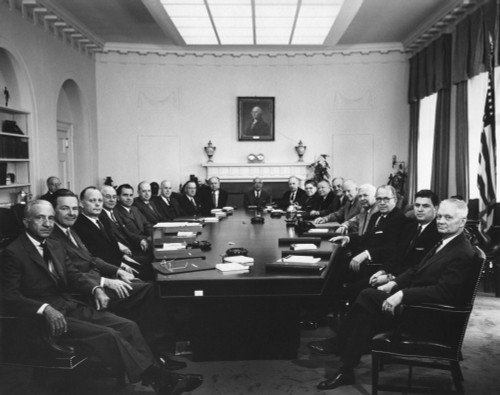 Eisenhower'S Second Term Cabinet On May 1 History - Item # VAREVCHISL038EC928