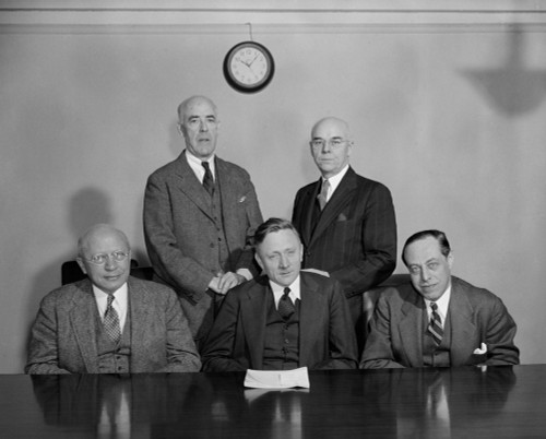 Securities & Exchange Commission In 1939. In Center Front Is Chairman William Douglas. History - Item # VAREVCHISL035EC423
