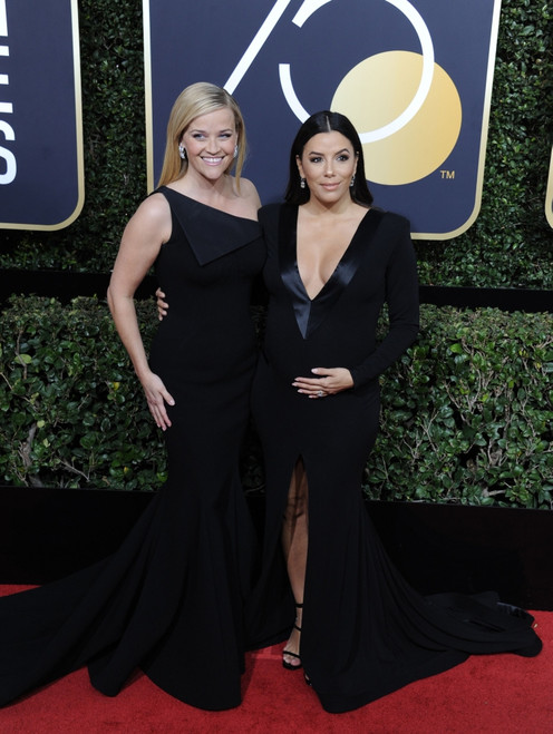 Reese Witherspoon, Eva Longoria At Arrivals For 75Th Annual Golden Globe Awards - Arrivals, The Beverly Hilton Hotel, Beverly Hills, Ca January 7, 2018. Photo By Dee CerconeEverett Collection Celebrity - Item # VAREVC1807J07DX122