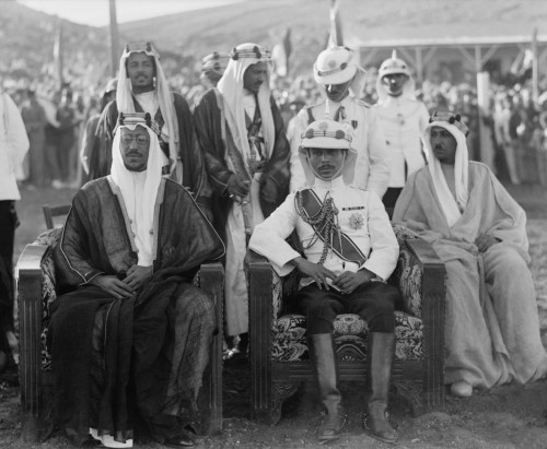 King Saud And Talal Bin Abdullah In Ammon History - Item # VAREVCHISL044EC317