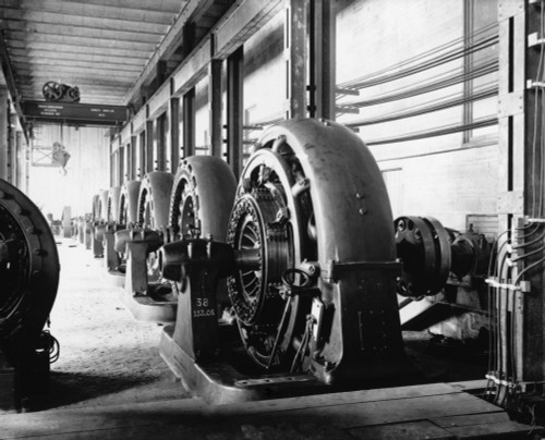 Electrical Generators In Edison Sault Power Plant At Sault Ste. Marie History - Item # VAREVCHISL019EC299