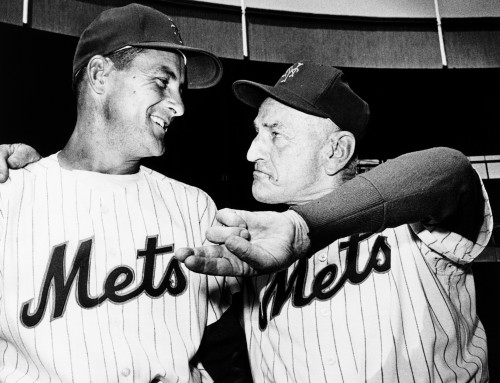 Manager Casey Stengel Of The New York Mets Gives Pitcher David Hillman Throwing Advice. April 27 History - Item # VAREVCCSUB001CS995