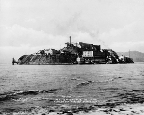 The Rock' United States Penitentiary On Alcatraz Island In San Francisco Bay California. Ca. 1940S. History - Item # VAREVCHISL022EC100
