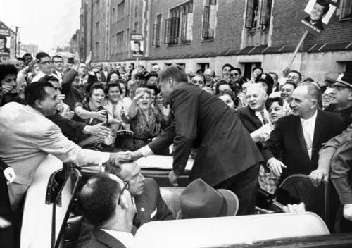 Democratic Presidential Nominee John Kennedy Campaigning. Oct. 1960. Csu ArchivesEverett Collection History - Item # VAREVCCSUA001CS259
