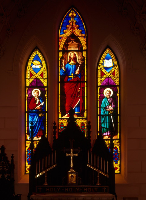 Stained Glass. Church Of The Holy Cross History - Item # VAREVCHCDLCGAEC482
