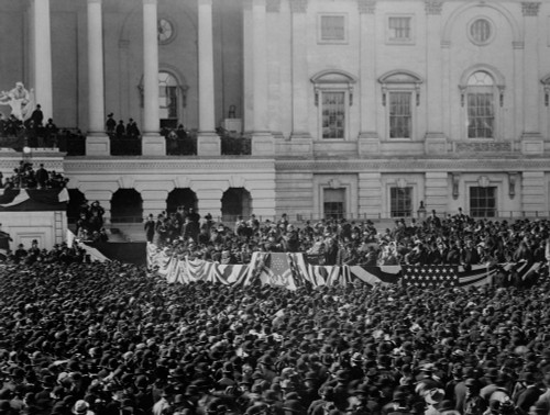 General View Of President William Mckinley Delivering His Inaugural Address History - Item # VAREVCHISL043EC738 General View Of President William Mckinley Delivering His Inaugural Address History - Item # VAREVCHISL043EC738