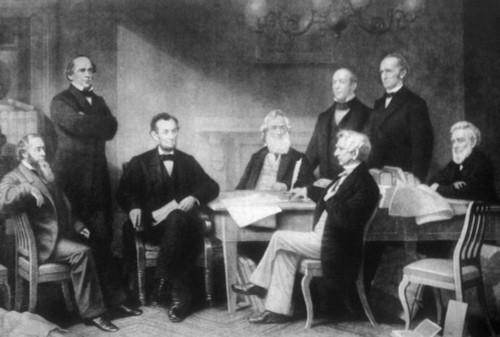 President Abraham Lincoln Reading The Emancipation Proclamation To His Cabinet History - Item # VAREVCP4DABLIEC007