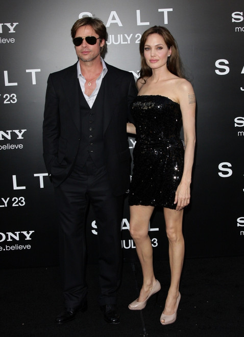 Brad Pitt, Angelina Jolie At Arrivals For Salt Premiere, Grauman'S Chinese Theatre, Los Angeles, Ca July 19, 2010. Photo By Adam OrchonEverett Collection Celebrity - Item # VAREVC1019JLDDH033