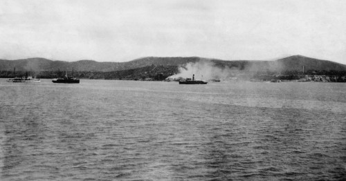 Distant View Of Us Maines Landing At Guantanamo History - Item # VAREVCHISL045EC429