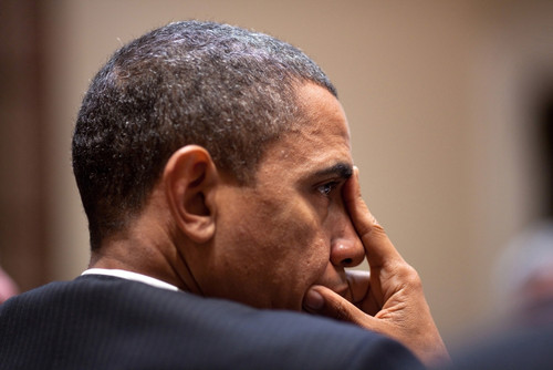 President Barack Obama Meets With Administration Officials During A Meeting On The Bp Oil Spill. May 14 2010. History - Item # VAREVCHISL025EC122