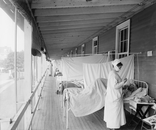 Walter Reed Hospital Flu Ward During The Spanish Flu Epidemic Of 1918-19 History - Item # VAREVCHISL014EC143
