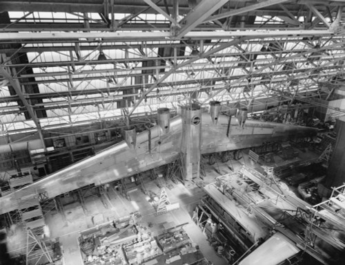 Massive Wing Of A B-19 Bomber Under Construction In A During World War 2 In 1941. History - Item # VAREVCHISL036EC800