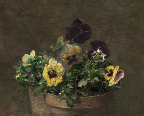 Potted Pansies Fine Art - Item # VAREVCHISL044EC574