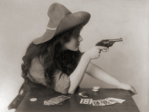 Cowgirl With Deck Of Cards And Chips History - Item # VAREVCHISL017EC249 Cowgirl With Deck Of Cards And Chips History - Item # VAREVCHISL017EC249