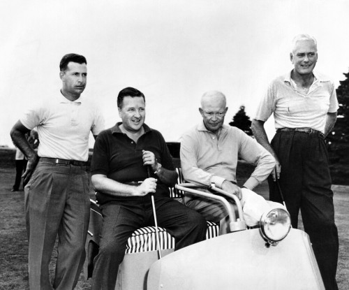 President Dwight Eisenhower With His Golfing Partner History - Item # VAREVCCSUA000CS141