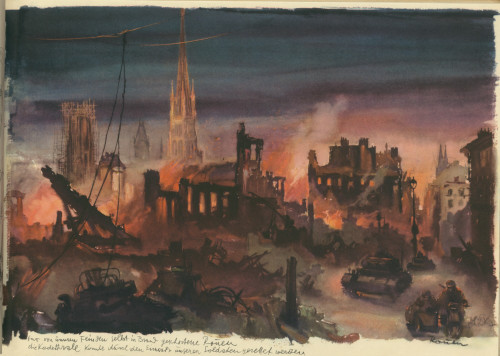 Illustration Showing The Destruction Of Rouen History - Item # VAREVCHISL037EC378
